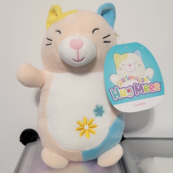 Squishmallows Other - 10" Caddie Tabby Cat NWT Hugmee Hug Mee Kellytoy HTF 2022 Easter Squishmallow
